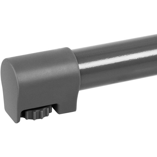 Galda stieņa galds apaļš augsts saliekamais diametrs 70 cm augstums 110 cm pelēks