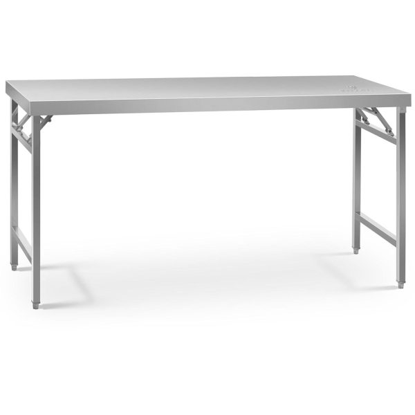 Ēdināšanas nerūsējošā tērauda galda salocīšana 180 x 60 cm