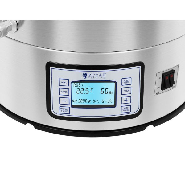 Brewing katlu nikns alus ražošanai nerūsējošā tērauda 2500W LCD 40L