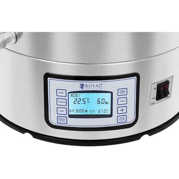 Brewing katlu nikns alus ražošanai nerūsējošā tērauda 2500W LCD 60L