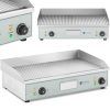 Elektriskā grila grila plāksne rievota dubultā 400 x 730 mm 2 x 2000 w