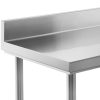 Galda galda darba augšdaļa tērauda Wrane ar malu un 120x60cm plauktu