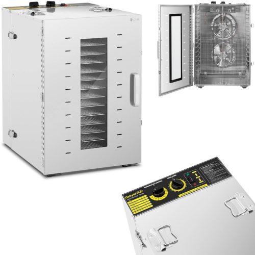 Rūpnieciska pārtikas žāvētājs sēņu augļu augiem 16 režģi 1500 W