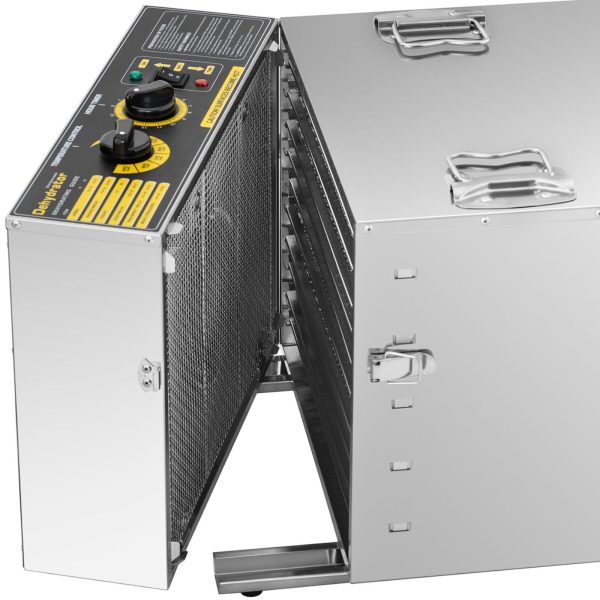 Rūpnieciskais pārtikas žāvētājs garšaugiem, augļiem, sēnēm, 10 režģi, 1000 W