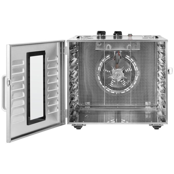 Rūpnieciskais pārtikas žāvētājs garšaugiem, augļiem, sēnēm, 10 režģi, 1000 W