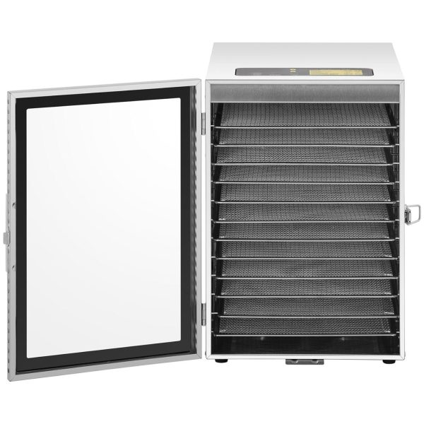 Profesionāls augļu sēņu augu žāvētājs 12 režģi 800 W
