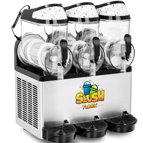 Granitera dzērienu mašīna slush sorbet kokteiļi trīskārši 800 3 x 10 l