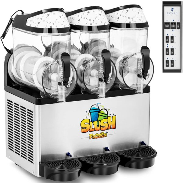 Granitera dzērienu mašīna slush sorbet kokteiļi trīskārši 800 3 x 10 l