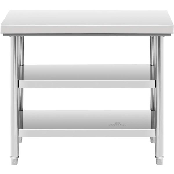 Centrālā galda tabulas 2. tabula plaukti 100 x 60 cm līdz 600 kg
