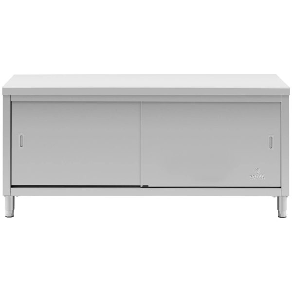 Centrālais darba virsmas galds ar skapja sagrieztām durvīm 180 x 70 x 85 cm
