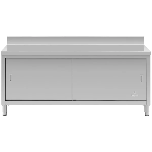 Sienas darba galds ar skapja un malas malu 180 x 60 cm