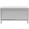 Centrālais darba virsmas galds ar skapja ierobežotām durvīm 150 x 70 x 85 cm