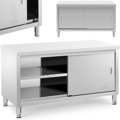 Centrālais darba virsmas galds ar skapja ierobežotām durvīm 150 x 70 x 85 cm