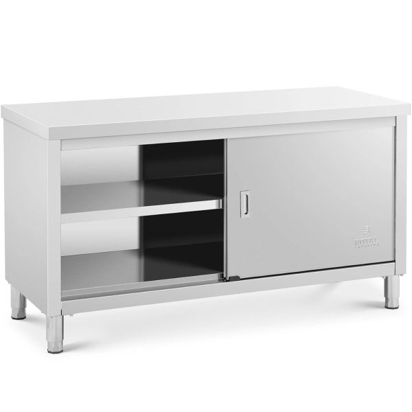 Centrālais darba virsmas galds ar skapja ierobežotām durvīm 150 x 60 x 85 cm