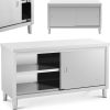 Centrālais darba virsmas galds ar skapja ierobežotām durvīm 150 x 60 x 85 cm