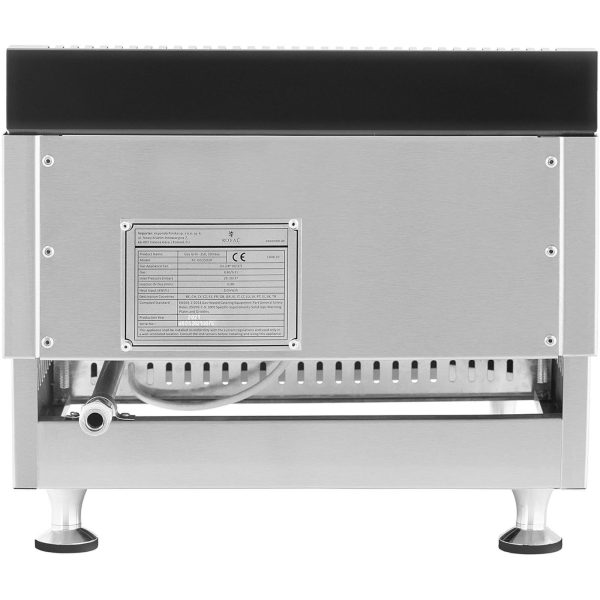 Gluda dāsna gāzes grils propāna butāna gāzei 0,05 bar 35 x 40 cm 3000 W