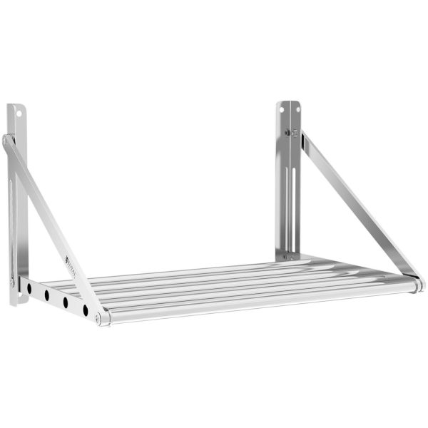 Nerūsējošā tērauda sienas plaukts līdz 40 kg 60 x 45 cm