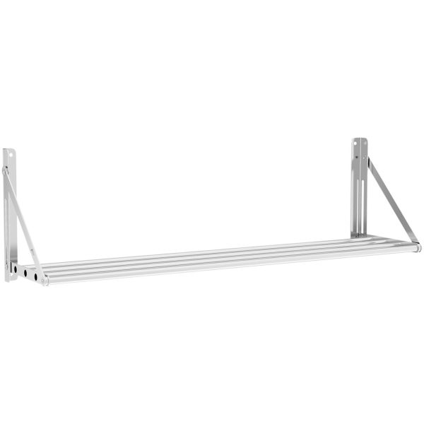 Nerūsējošā tērauda sienas plaukts līdz 40 kg 120 x 30 cm