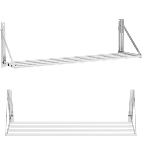Nerūsējošā tērauda sienas plaukts līdz 40 kg 120 x 30 cm