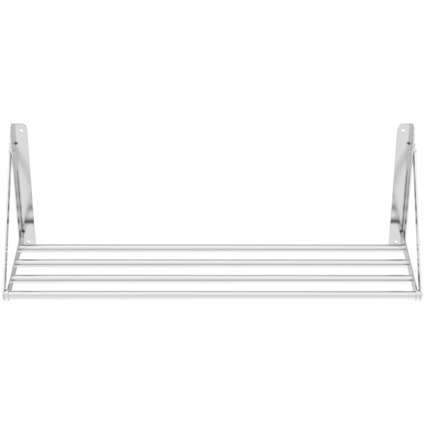 Nerūsējošā tērauda sienas plaukts līdz 40 kg 100 x 30 cm