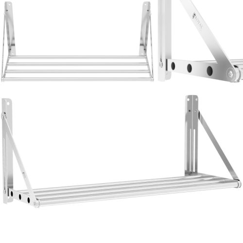 Nerūsējošā tērauda sienas plaukts līdz 40 kg 80 x 30 cm