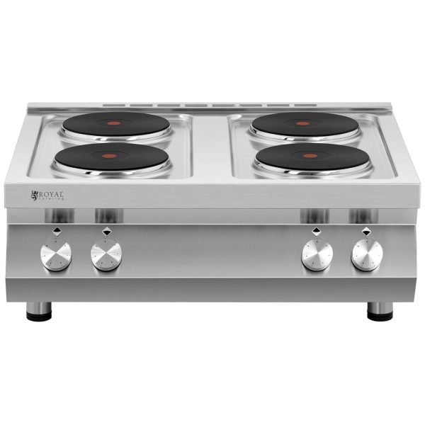 Elektriskā virtuve ar četrām kontrolētu diametru 22 cm 4 x 2600 400 V Itālijā