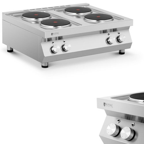 Elektriskā virtuve ar četrām kontrolētu diametru 22 cm 4 x 2600 400 V Itālijā