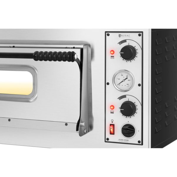 10011805-2 Profesionāla elektriskā picas krāsns 4 picu diametrs 32 cm 400 V 4700 Itālijā