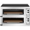 Profesionāls divu ķemmīšu picu krāsns 2 picu diametrā 45 cm 8000 W