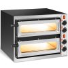 Divu ķemmīšu picas krāsns ar logu 2 picu diametru 32 cm 230 V 3200 Itālijā