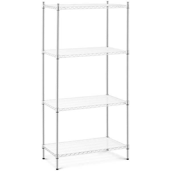 Chrome darbnīcas plauktu vads 4 plaukti + 4 paklāji līdz 1 t 1000 kg 90x45x180 cm