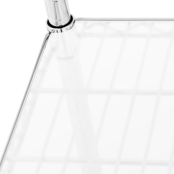 Chrome darbnīcas plauktu vads 4 plaukti + 4 paklāji līdz 1 t 1000 kg 90x45x180 cm