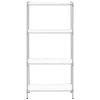 Chrome darbnīcas plauktu vads 4 plaukti + 4 paklāji līdz 1 t 1000 kg 90x45x180 cm