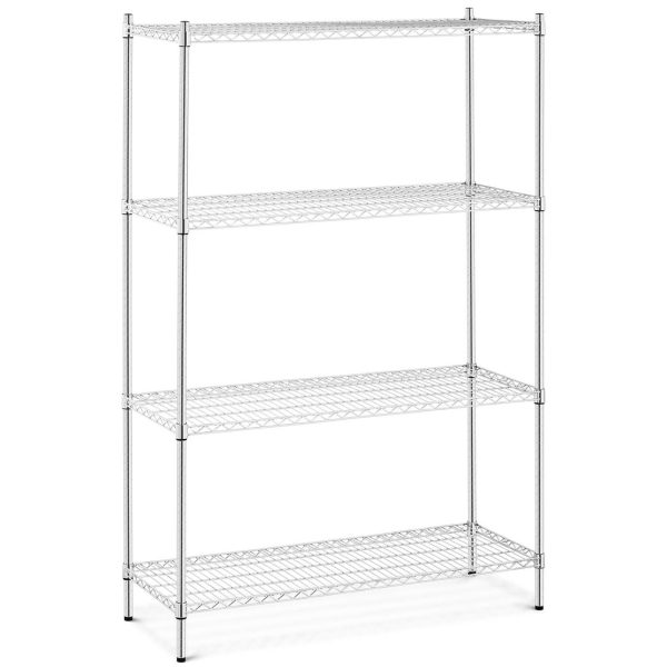Hromēts darbnīcas plaukts, 4 ažūra plaukti, līdz 1 t, 1000 kg, 120x45x180 cm