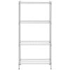 Chrome darbnīcas plaukts 4 vadu plaukti līdz 1 t 1000 kg 90x45x180 cm