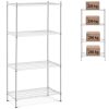Chrome darbnīcas plaukts 4 vadu plaukti līdz 1 t 1000 kg 90x45x180 cm