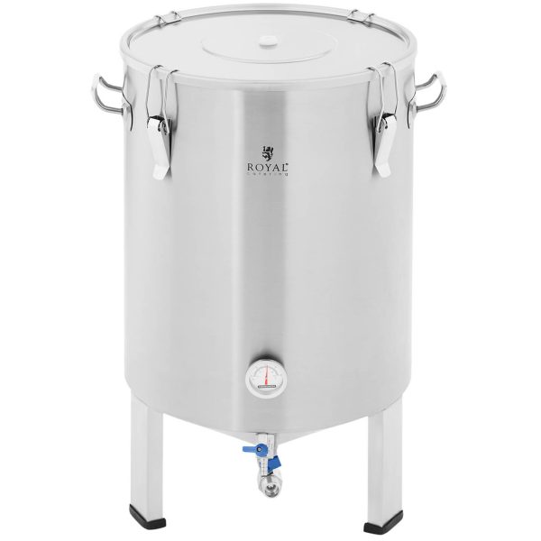 Fermentācijas katla konteinera fermentācijas katls nerūsējošā tērauda alus 60 l