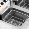 Divkāršs bezmaksas elektriskais fritieris ar 400 V 10000 26 L skapī