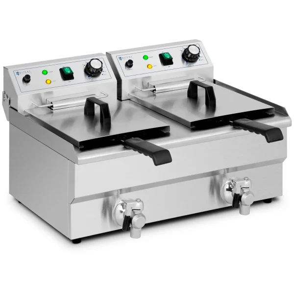 Divkāršās ķembris Double Fryer 2 x 11 l 6000 W