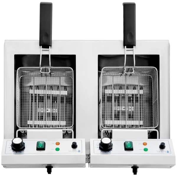 Divkāršās ķembris Double Fryer 2 x 11 l 6000 W