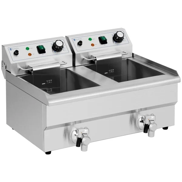 Divkāršās ķembris Double Fryer 2 x 11 l 6000 W