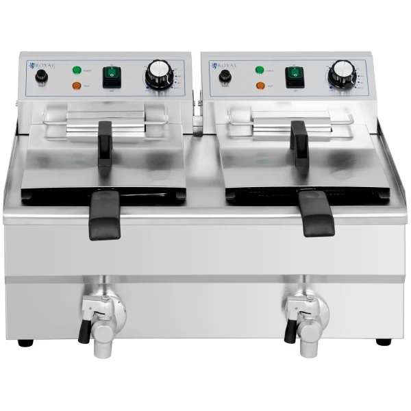 Divkāršās ķembris Double Fryer 2 x 11 l 6000 W