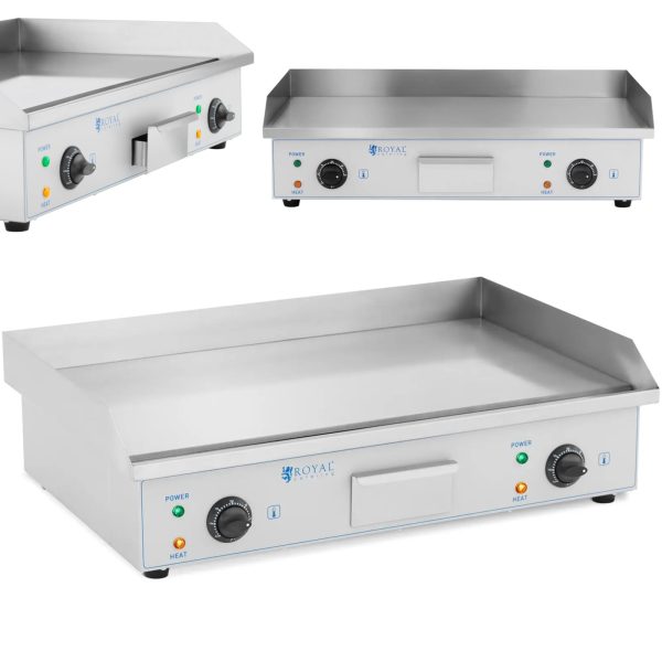 Elektriskā grila dubultā dubultā grone 730 x 400 mm 2 x 2200 W