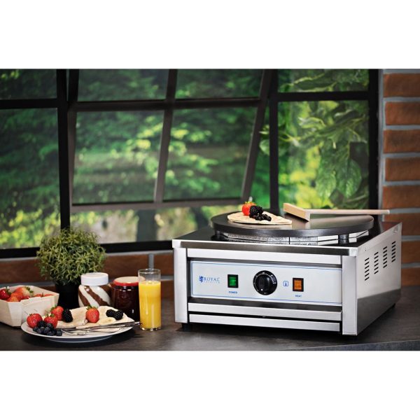 Apaļa elektriskā pankūka 40 cm 0-300 C 3000 W