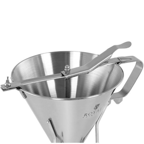 Disektora lielgabals krējuma mērcēm uz nerūsējošā tērauda statīva + 3 sprauslas 1,8 l