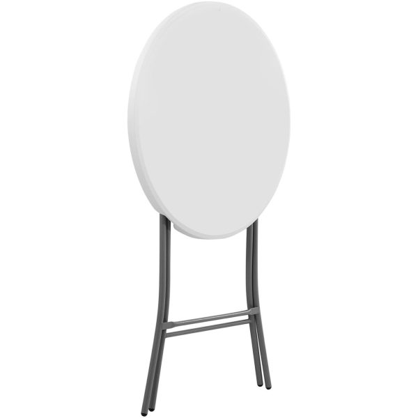 Galda apaļa galda ēdināšanas josla saliekta līdz 100 kg 80 cm x 110 cm