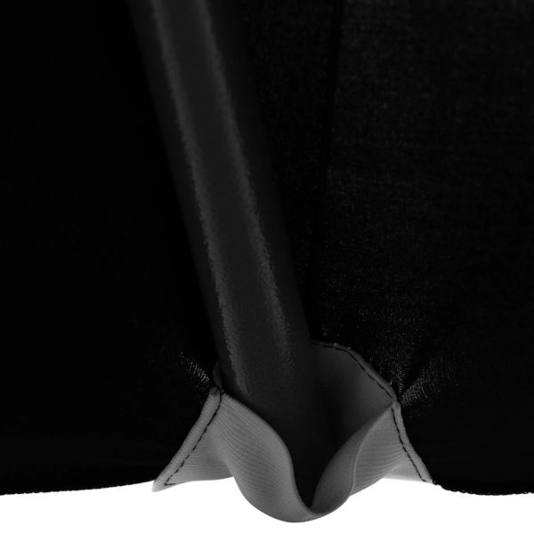 Universāls elastīgs vāks uz joslu galda diametra 80 cm melns