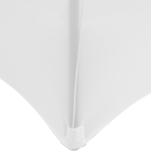 Universāls elastīgs vāks ovālam 150 cm balto tabulu