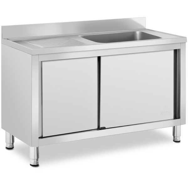 Viens gastronomisks peldbaseins ar skapi ar bīdāmām durvīm pa labi 120 x 60 x 95 cm