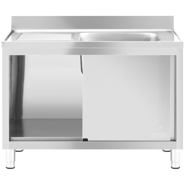Viens gastronomisks peldbaseins ar skapi ar bīdāmām durvīm pa labi 120 x 60 x 95 cm